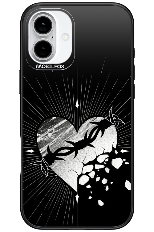 Fehér Szív - Apple iPhone 16 Plus