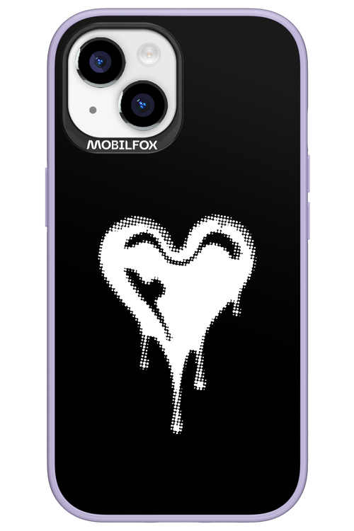 Heart Black - Apple iPhone 15