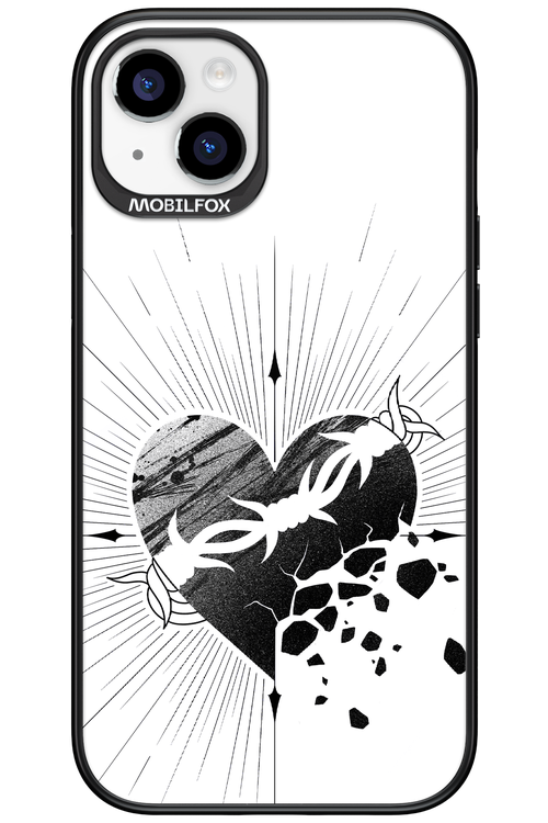 Fekete Szív - Apple iPhone 15 Plus