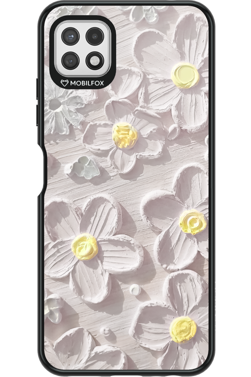 White Flowers - Samsung Galaxy A22 5G