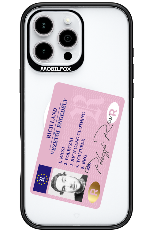 Vezetői engedély - Apple iPhone 16 Pro Max