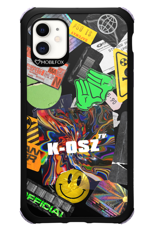 K-osz Sticker Black - Apple iPhone 11