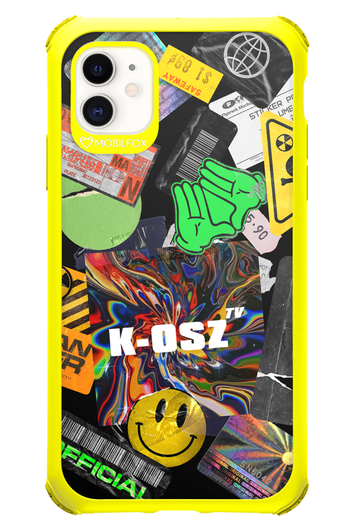 K-osz Sticker Black - Apple iPhone 11