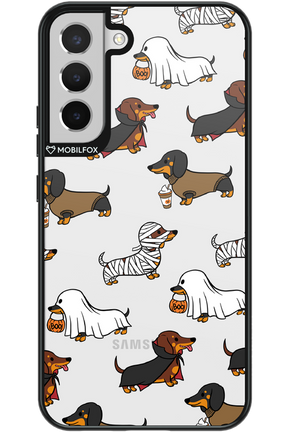 Scary Dachshund (Transparent) - Samsung Galaxy S22+