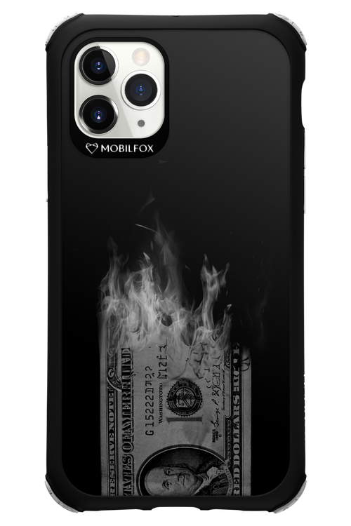 Money Burn B&W - Apple iPhone 11 Pro