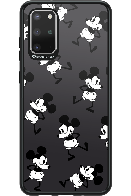 Iconic Mouse (antracite pattern) - Samsung Galaxy S20+