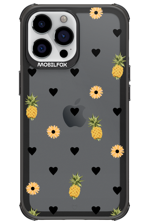 Ananas Heart Transparent - Apple iPhone 13 Pro Max