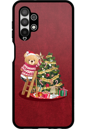 Christmas Bear (Burgundy) - Samsung Galaxy A13 4G