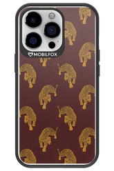 Burgundy Leopard Pattern - Apple iPhone 13 Pro