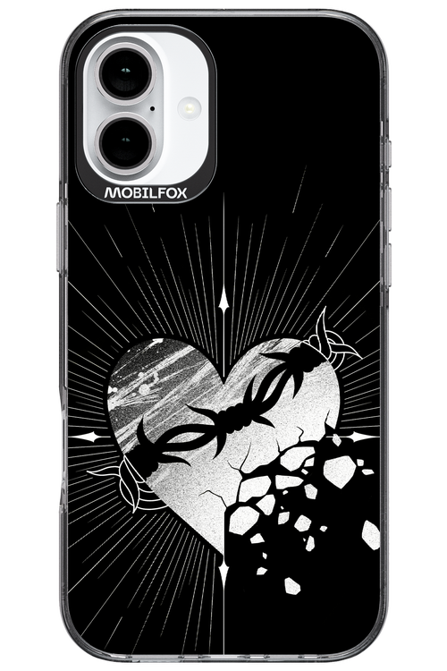 Fehér Szív - Apple iPhone 16 Plus