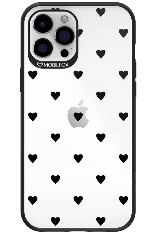 Hearts Transparent - Apple iPhone 12 Pro Max