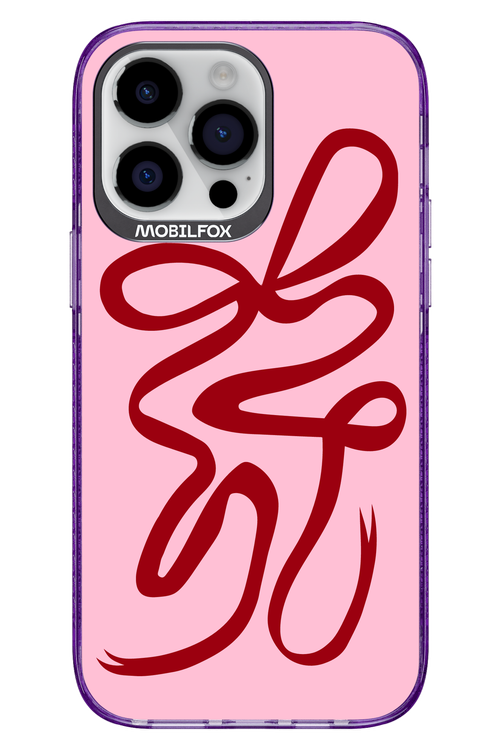 Burgundy Bow - Apple iPhone 14 Pro Max