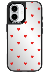 Mini Hearts Red Mirror 2.0 - Apple iPhone 16