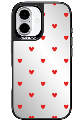 Mini Hearts Red Mirror 2.0 - Apple iPhone 16