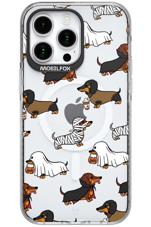 Scary Dachshund (Transparent) - Apple iPhone 15 Pro Max