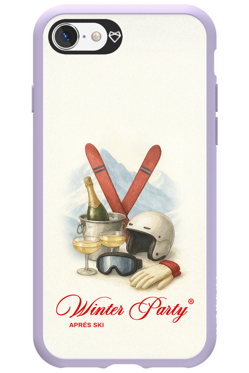 Winter Ski Party - Apple iPhone 8