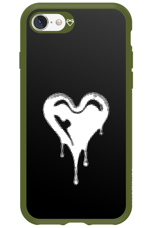 Heart Black - Apple iPhone SE 2020