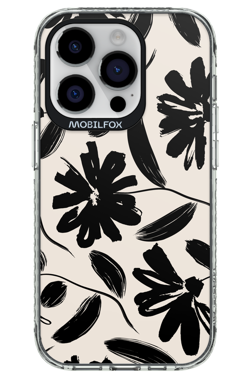 Monochrome Flowerss - Apple iPhone 14 Pro