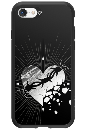 Fehér Szív - Apple iPhone SE 2020