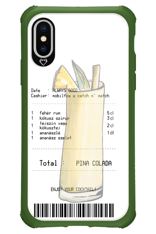 pina colada koktél - Apple iPhone XS