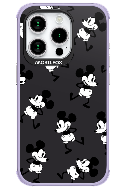Iconic Mouse (antracite pattern) - Apple iPhone 15 Pro