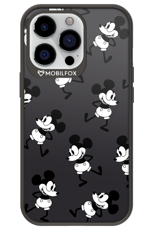 Iconic Mouse (antracite pattern) - Apple iPhone 13 Pro