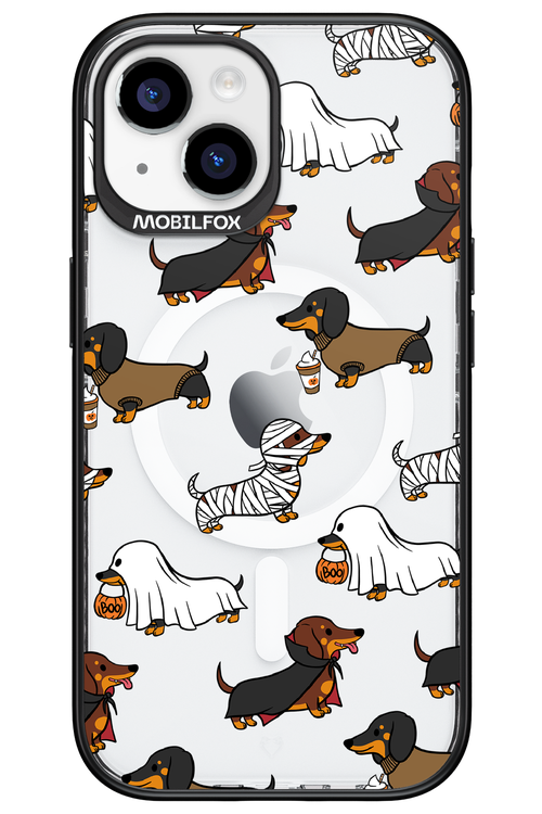 Scary Dachshund (Transparent) - Apple iPhone 15