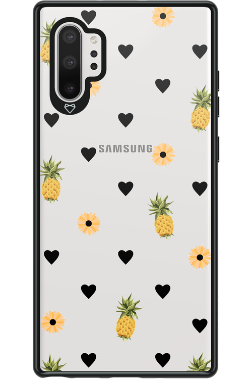 Ananas Heart Transparent - Samsung Galaxy Note 10+