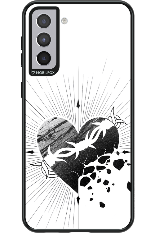Fekete Szív - Samsung Galaxy S21+