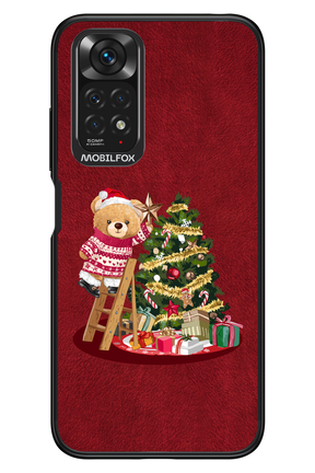 Christmas Bear (Burgundy) - Xiaomi Redmi Note 11/11S 4G