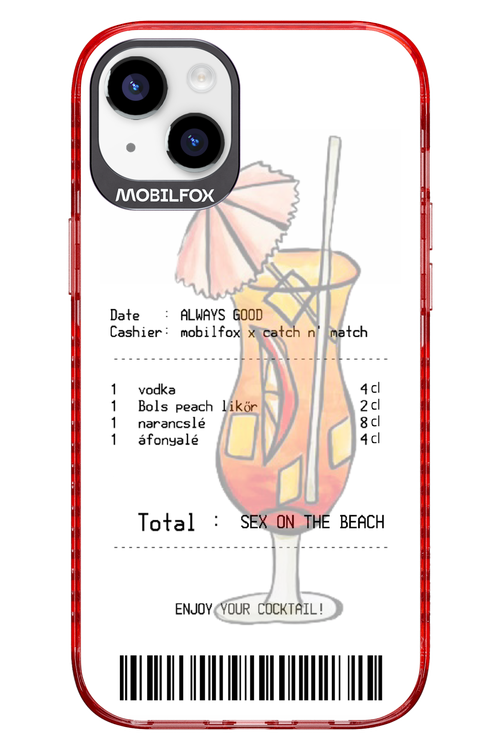 sex on the beach koktél - Apple iPhone 14 Plus