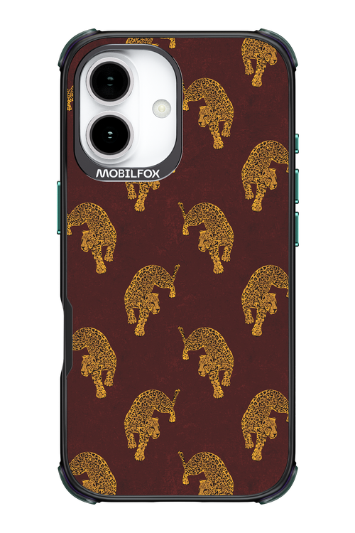 Burgundy Leopard Pattern - Apple iPhone 17