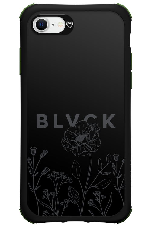 Black Flowers - Apple iPhone 8