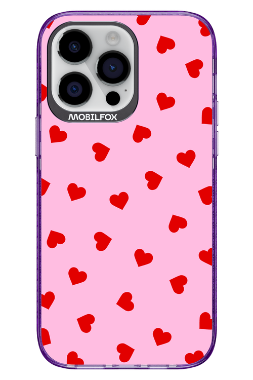 Sprinkle Heart Pink - Apple iPhone 14 Pro Max