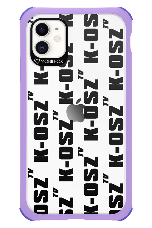 K-osz Transparent Black - Apple iPhone 11