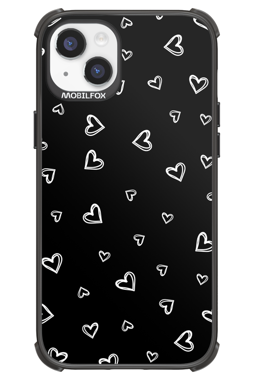 Monochrome Hearts 2.0 - Apple iPhone 14 Plus