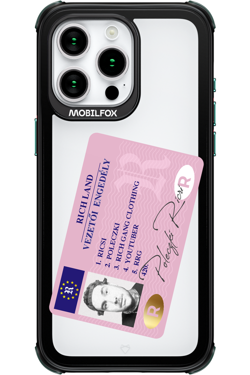 Vezetői engedély - Apple iPhone 15 Pro Max
