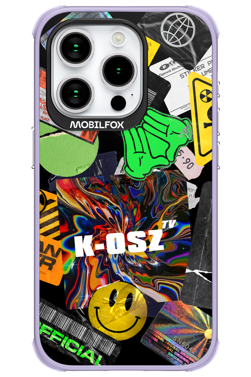 K-osz Sticker Black - Apple iPhone 15 Pro