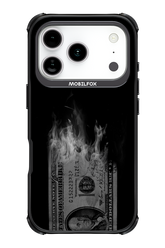 Money Burn B&W - Apple iPhone 17 Pro