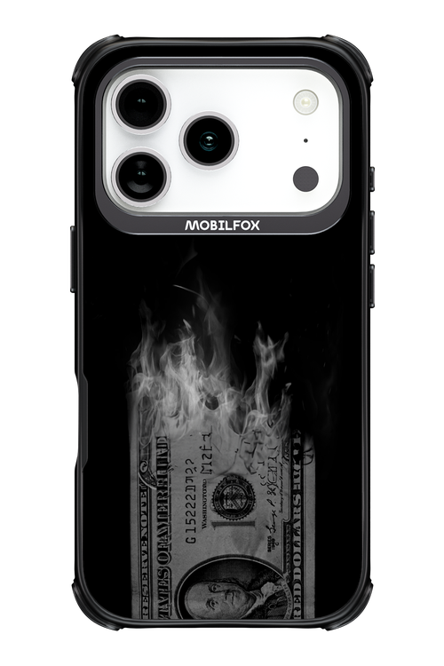 Money Burn B&W - Apple iPhone 17 Pro