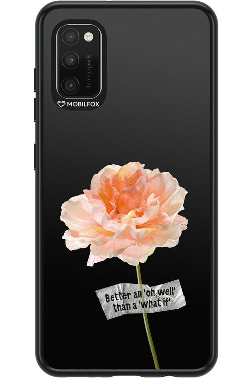 Flower Black - Samsung Galaxy A41