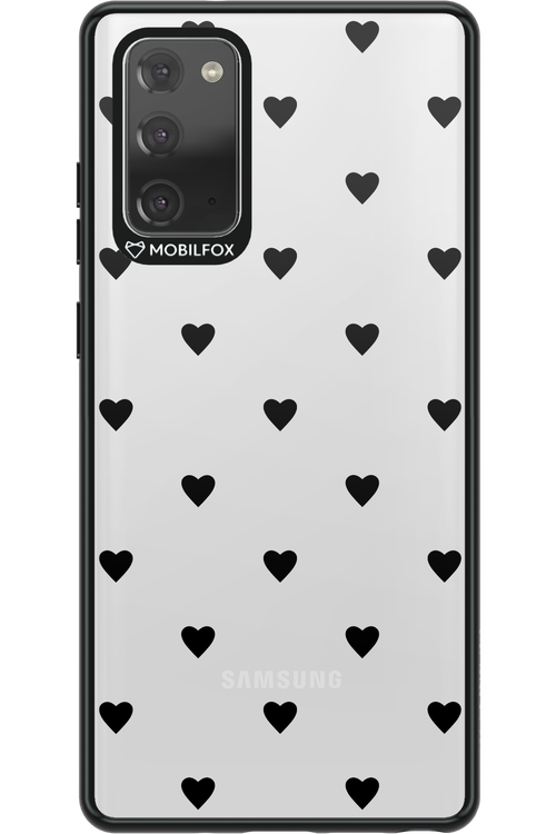 Hearts Transparent - Samsung Galaxy Note 20