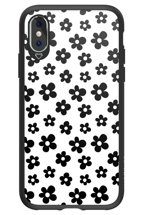 Monochrome Flowers  - Apple iPhone XS