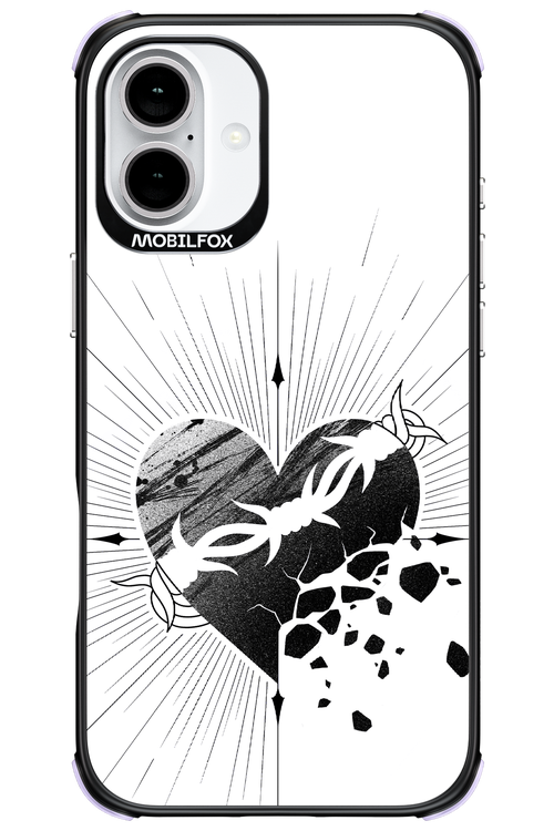 Fekete Szív - Apple iPhone 16 Plus