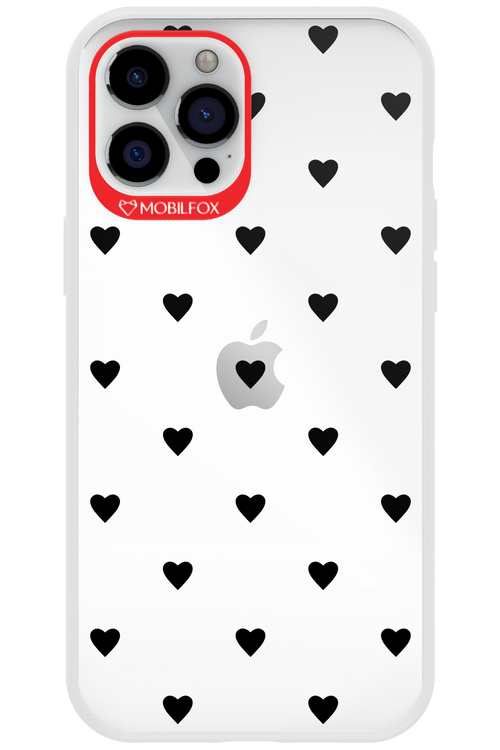 Hearts Transparent - Apple iPhone 12 Pro Max