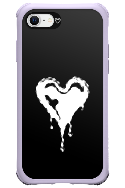 Heart Black - Apple iPhone SE 2022