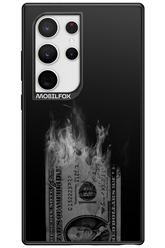Money Burn B&W - Samsung Galaxy S24 Ultra