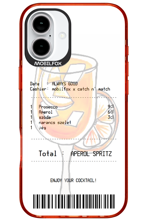 aperol spritz koktél - Apple iPhone 16 Plus