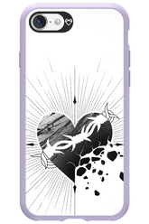 Fekete Szív - Apple iPhone SE 2020