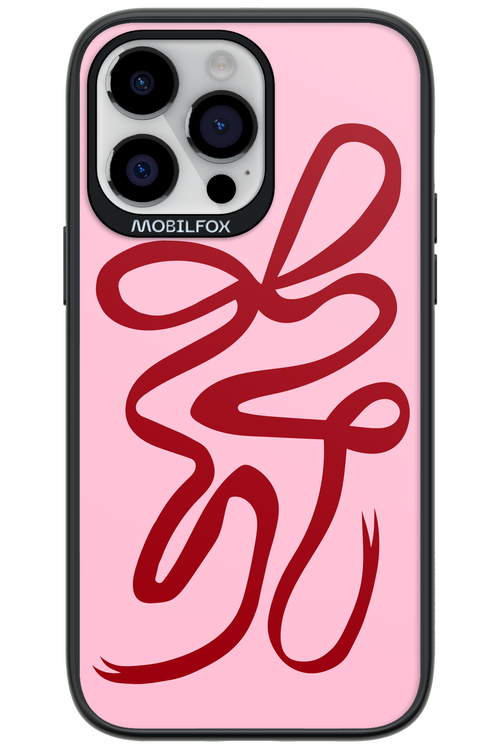 Burgundy Bow - Apple iPhone 14 Pro Max